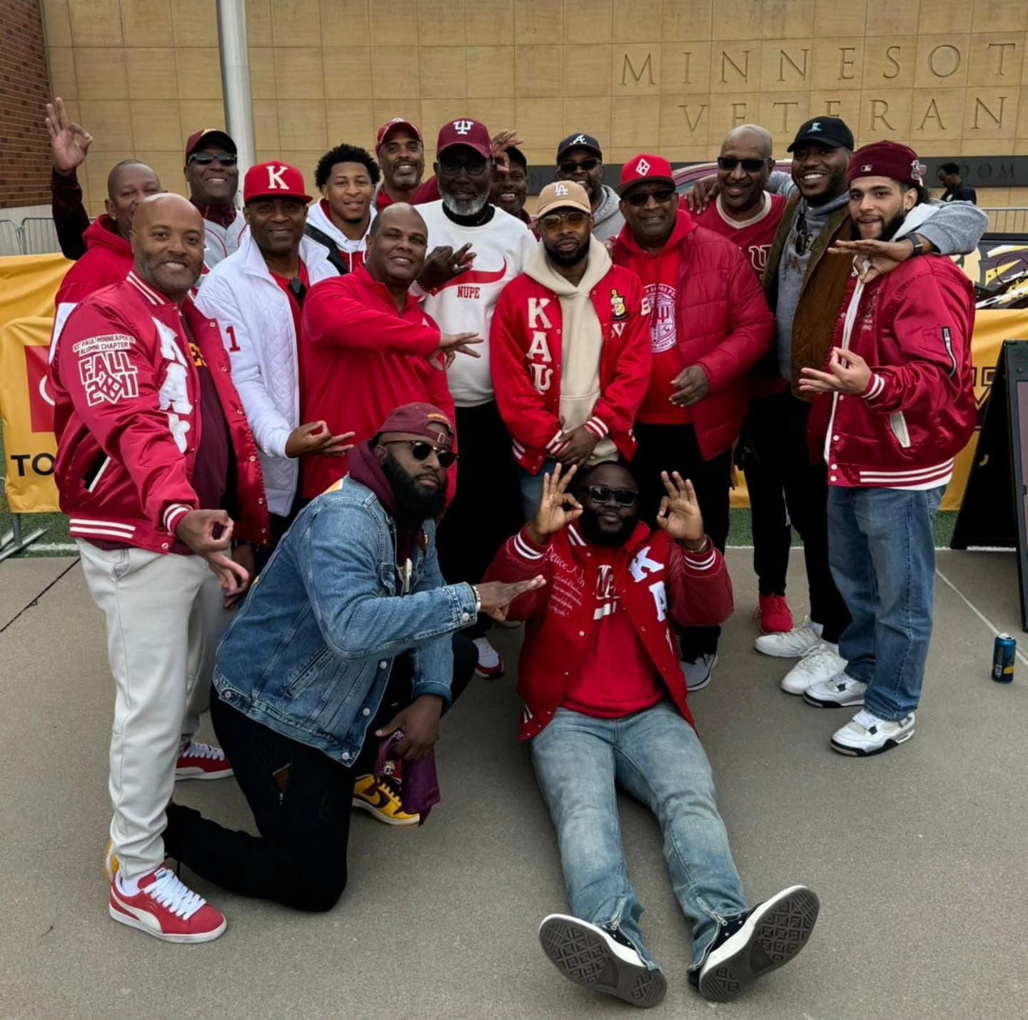 Members of Richfield-Bloomington Alumni Chapter of Kappa Alpha Psi fraternity